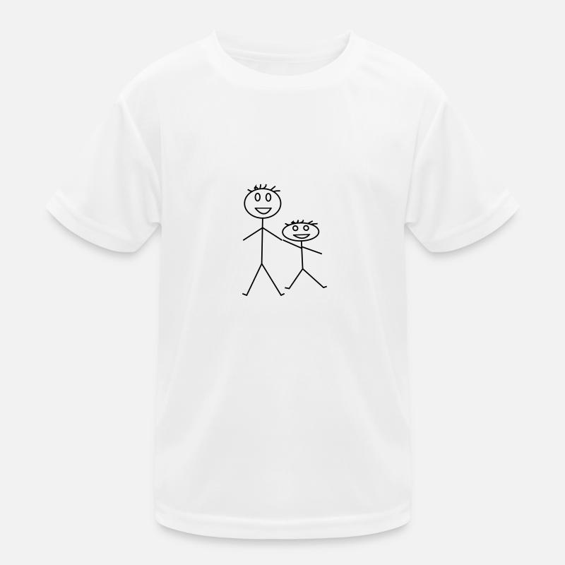 Bruder - Kinder Funktions-T-Shirt - Weiß