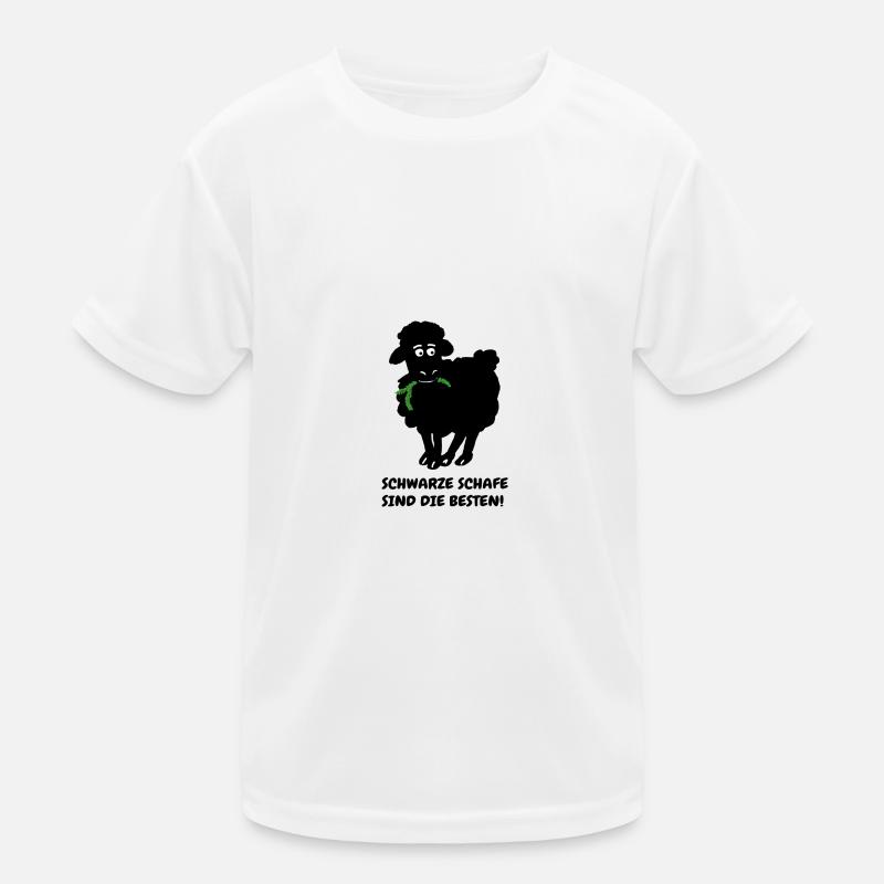 schwarzes schaf Kinder Funktions-T-Shirt