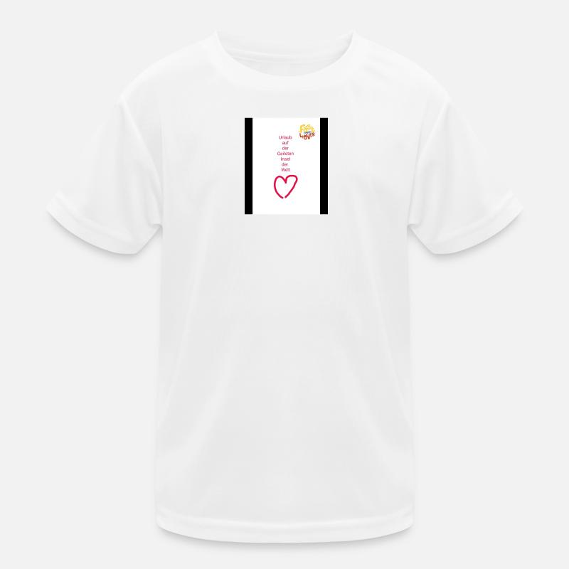 Urlaub - Kinder Funktions-T-Shirt - Weiß
