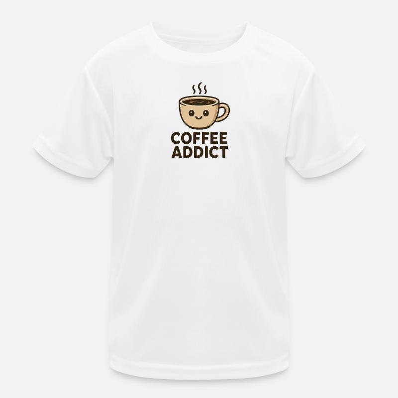 Coffee addict Kinder Funktions-T-Shirt