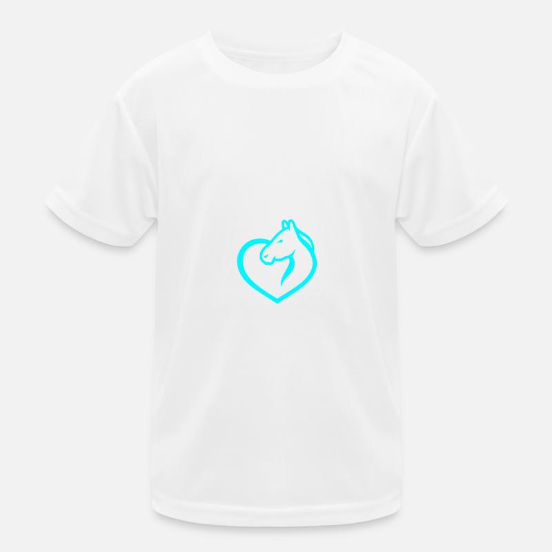 Pferde Kinder Funktions-T-Shirt