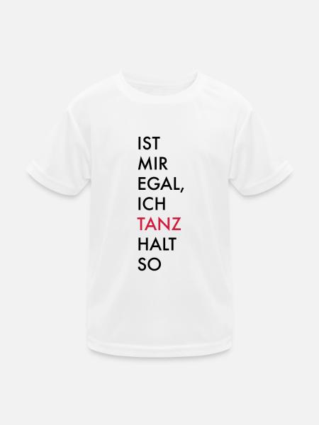 tanzen - Kinder Funktions-T-Shirt - Weiß