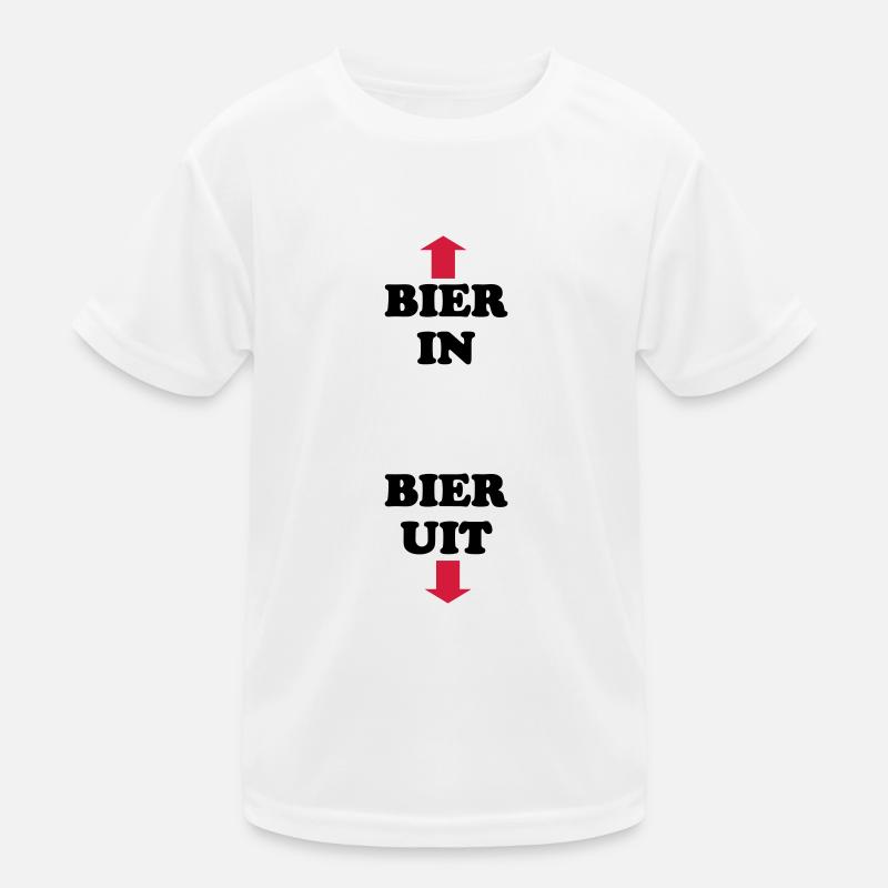 Bier in Bier uit Kids Functional T-Shirt