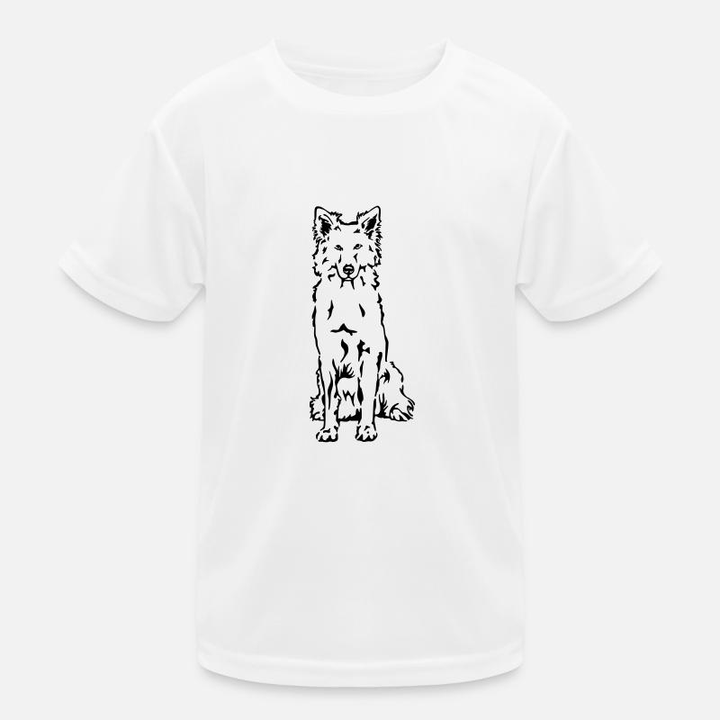 Weisser Schäferhund Berger Blanc Suisse Kinder Funktions-T-Shirt