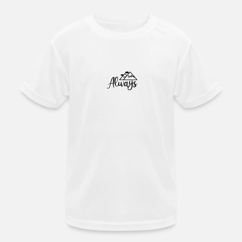 Graphiques de montagne Toujours T-shirt sport Enfant