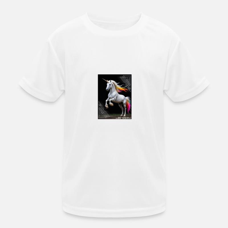 Wildes Einhorn Kinder Funktions-T-Shirt
