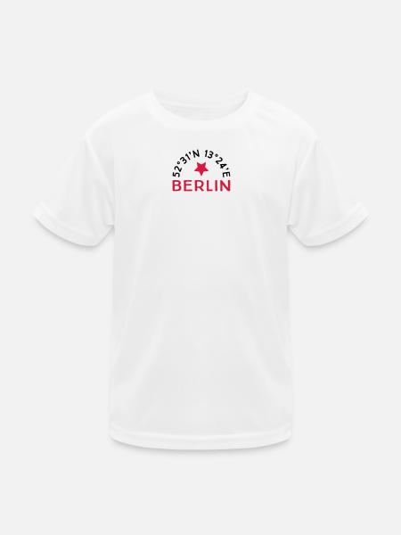 Berlin - Kids Functional T-Shirt - white - Front