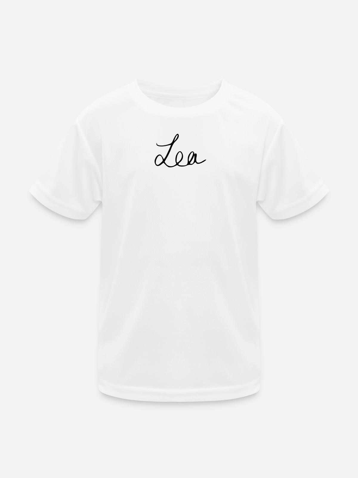 Lea - Kinder Funktions-T-Shirt - Weiß - Vorne