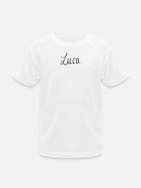 Luca - Kids Functional T-Shirt - white - Front
