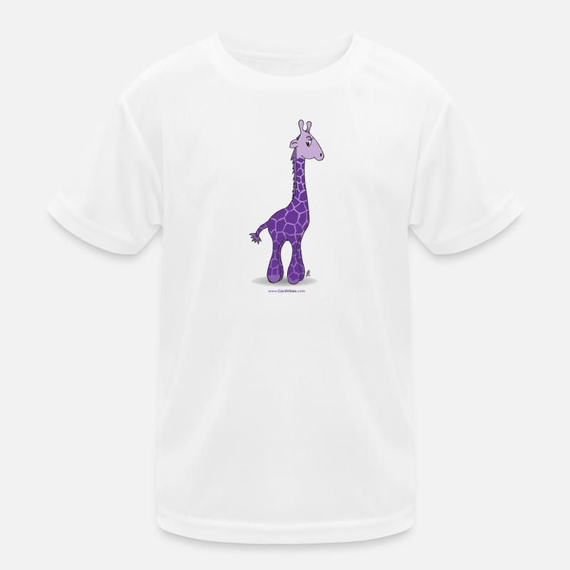Girafe pourpre T-shirt sport Enfant