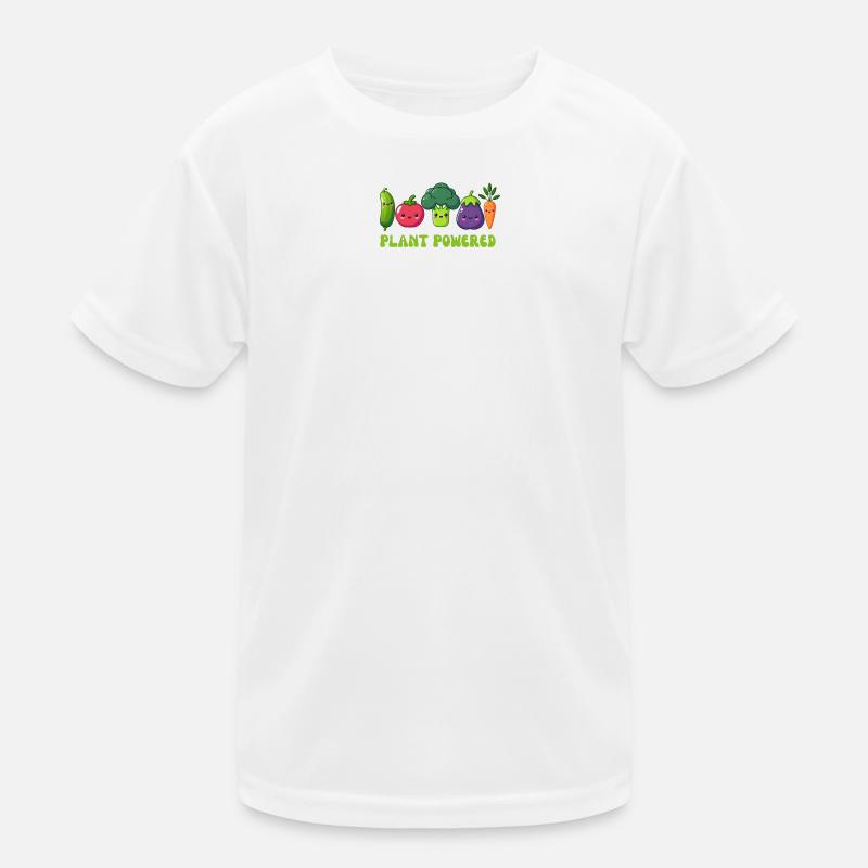 Vegetarian, plant powered Kids Functional T-Shirt