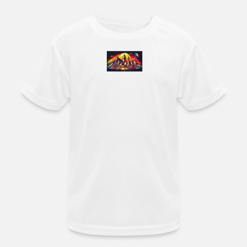 Monterrey Mexico art design Kids Functional T-Shirt