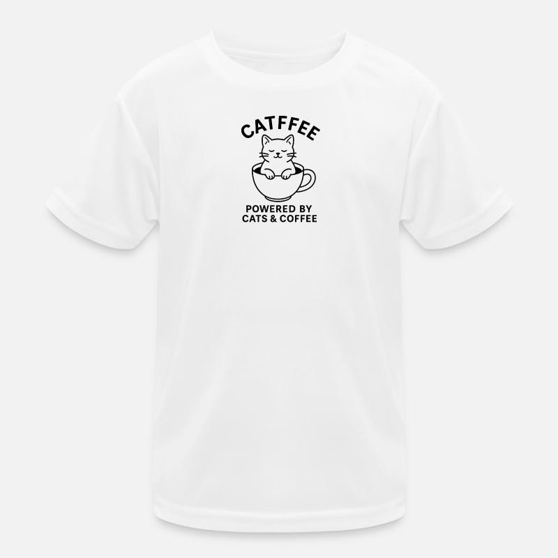 Chat dans une tasse à café T-shirt sport Enfant