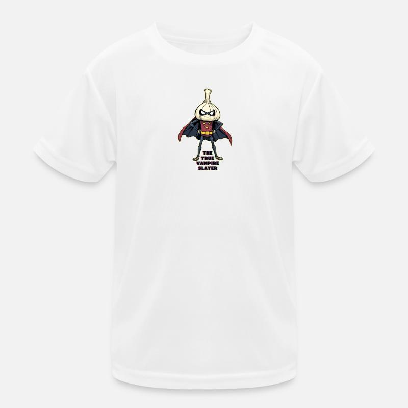 The True Vampire Hunter Garlic Hero Kids Functional T-Shirt