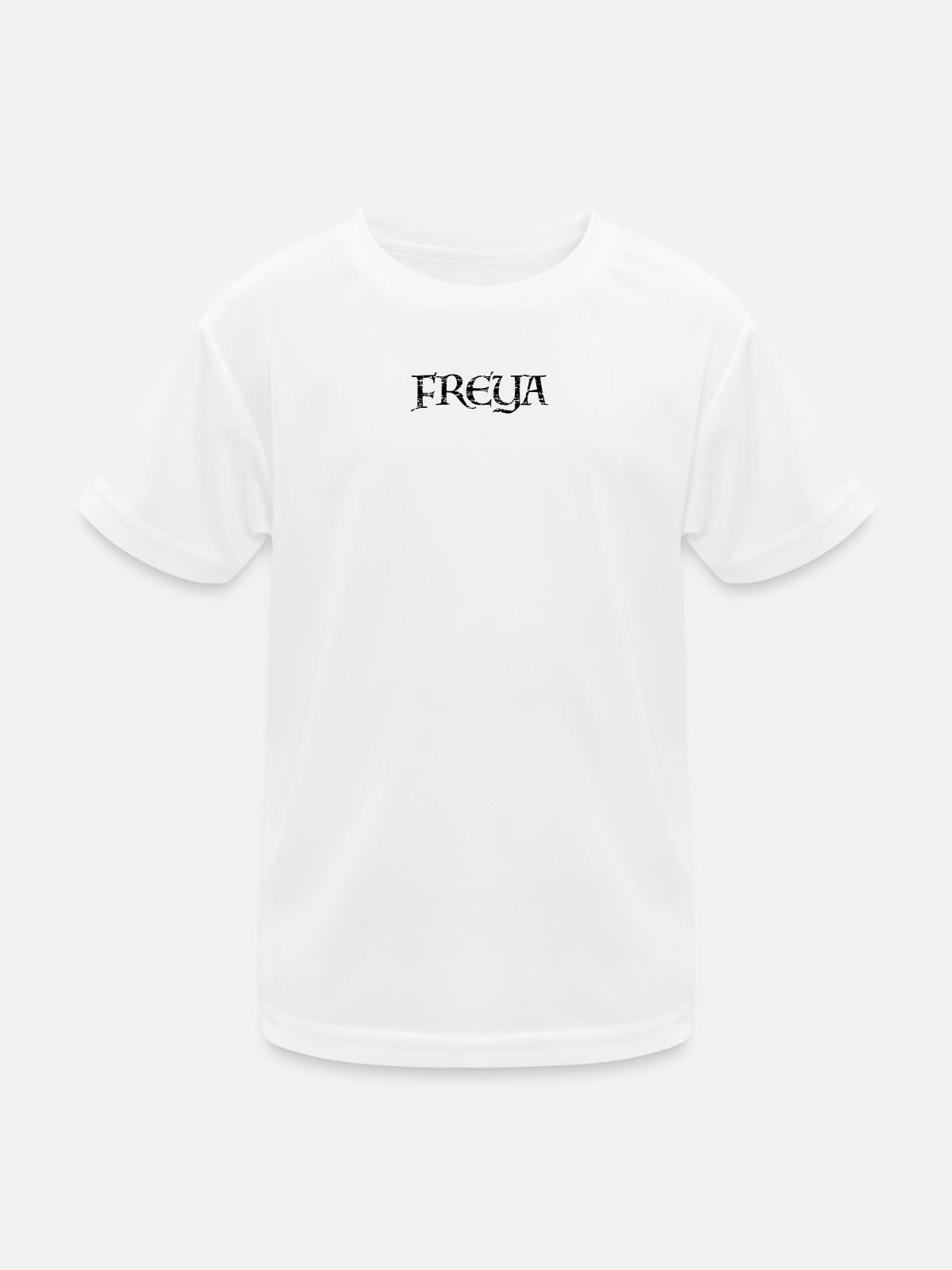 Freya - Kinder Funktions-T-Shirt - Weiß - Vorne