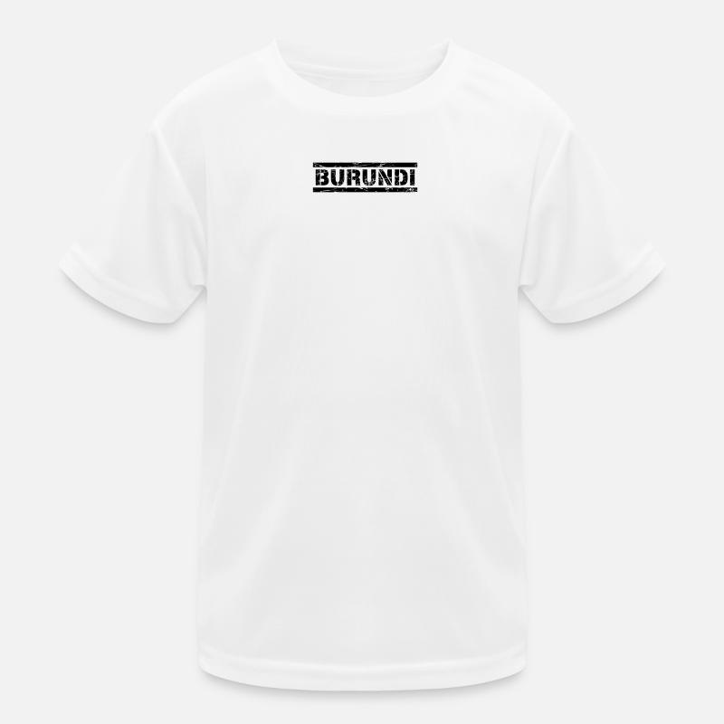 Burundi Kinder Funktions-T-Shirt