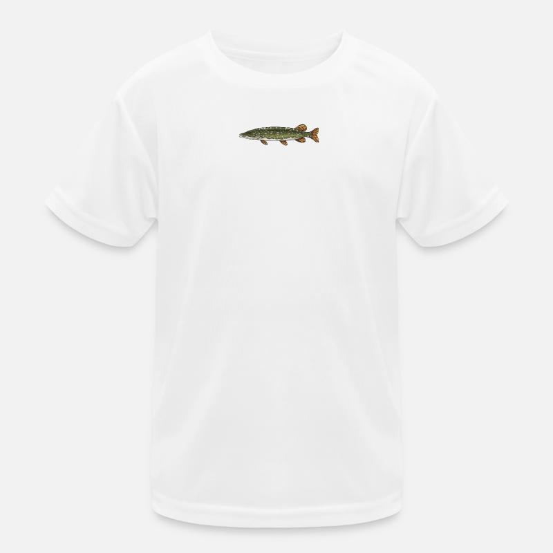 Conception de la pêche aux poissons prédateurs brochets T-shirt sport Enfant