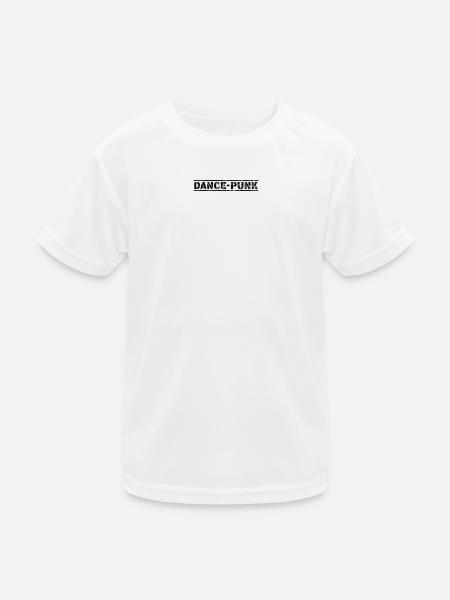 Dance Punk - Kinder Funktions-T-Shirt - Weiß - Vorne