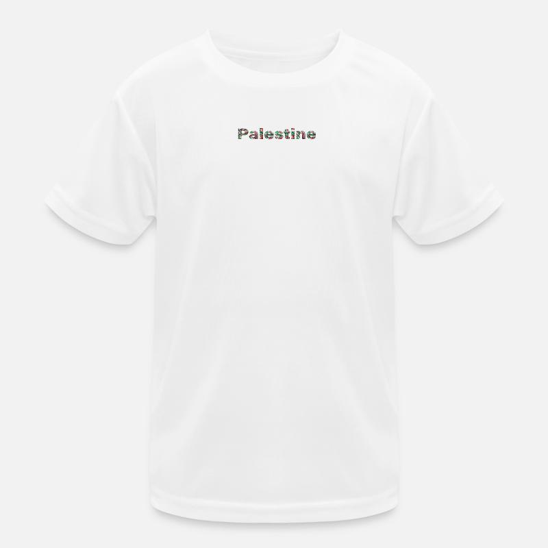 Palestine Colourful - Kids Functional T-Shirt - white
