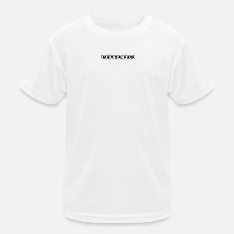 Hardcore Punk - Kinder Funktions-T-Shirt - Weiß