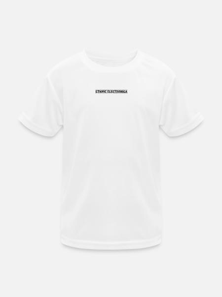 Electronica ethnique - T-shirt sport Enfant - blanc - Devant