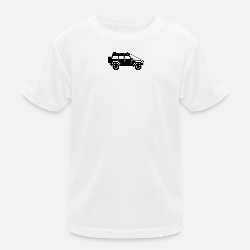 Jeep-Rubicon - Kinder Funktions-T-Shirt - Weiß