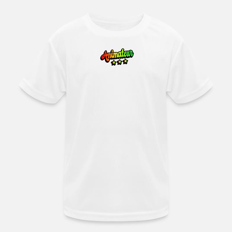 Animateur Regenbogen Design Kinder Funktions-T-Shirt