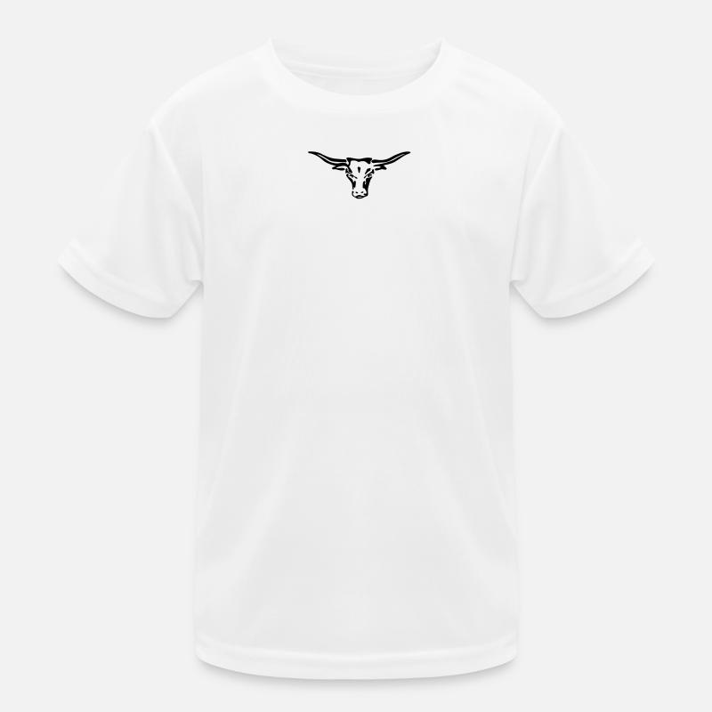 texas longhorn exit-shirt - Kids Functional T-Shirt - white