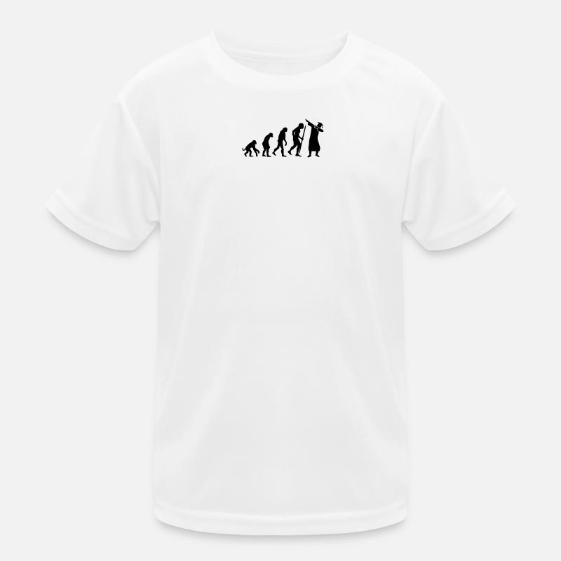 Evolution dab dabbing graduation college student Kinder Funktions-T-Shirt
