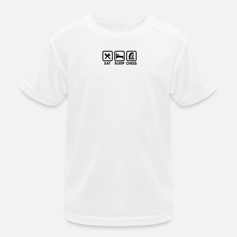 Mangez - sommeil - Jouez aux échecs / Mangez, T-shirt sport Enfant