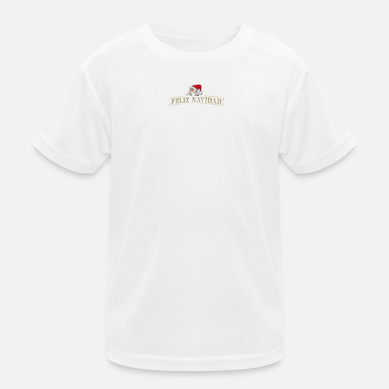Feliz Navidad Kinder Funktions-T-Shirt