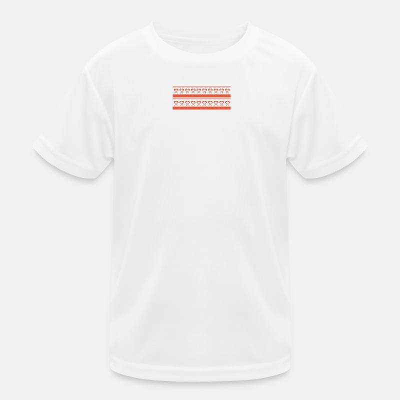 canne de noël T-shirt sport Enfant