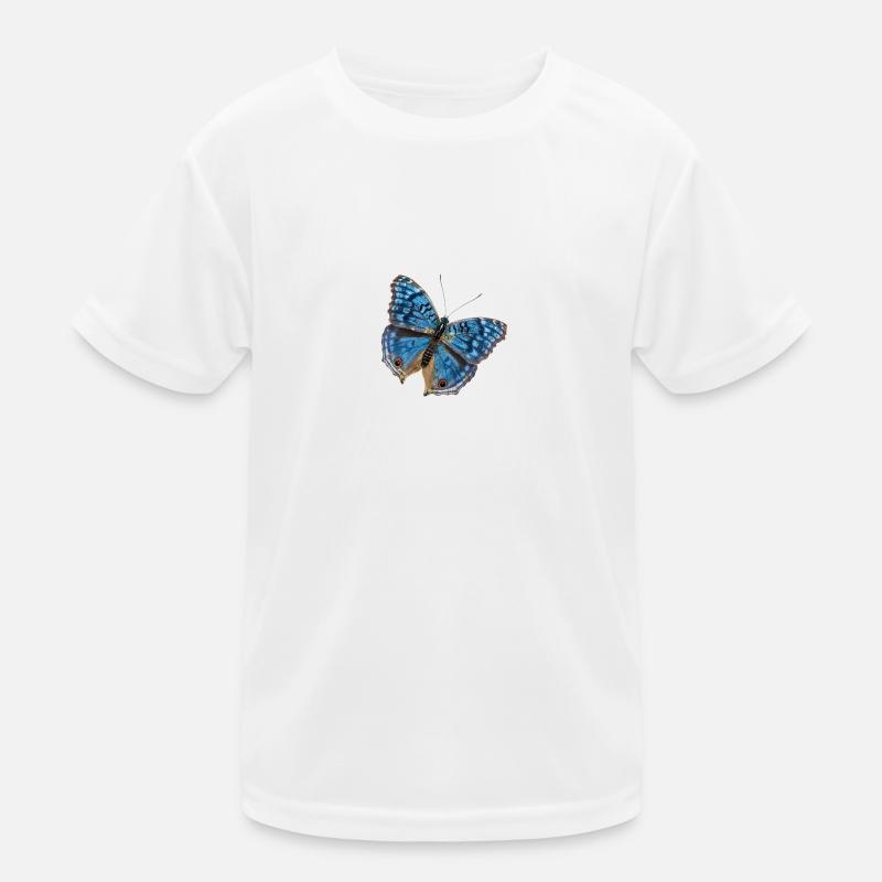 Blauer Schmetterling Kinder Funktions-T-Shirt