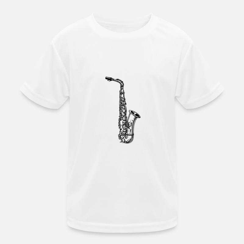 Saxophon Kinder Funktions-T-Shirt