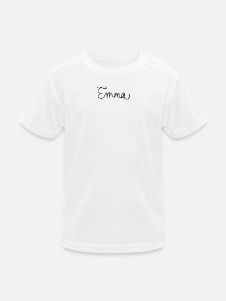 Emma - Kinder Funktions-T-Shirt - Weiß