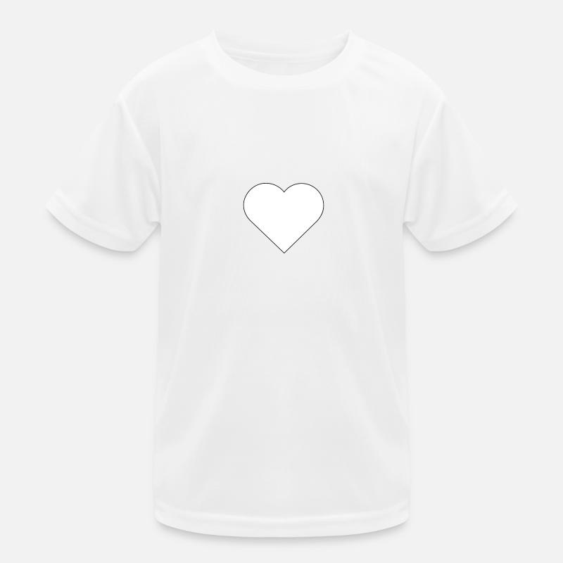 Template heart frame design Kids Functional T-Shirt