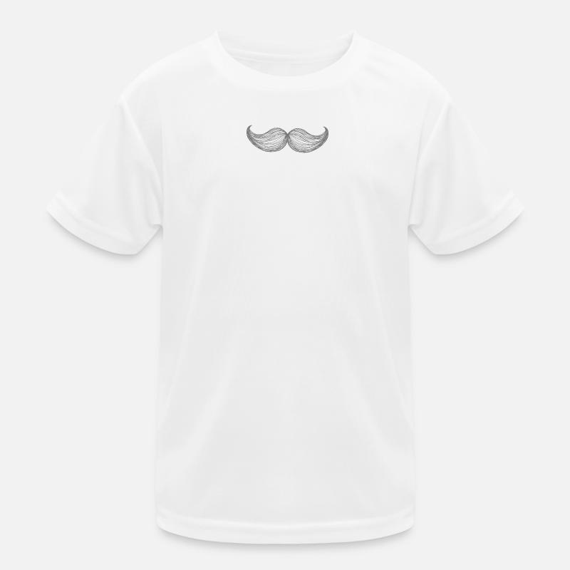 Mustache Kids Functional T-Shirt