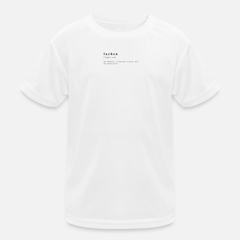 Rire - verbe - définition - transcription phonétique T-shirt sport Enfant