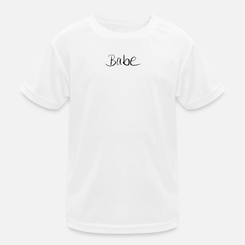 Babe - Kinder Funktions-T-Shirt - Weiß
