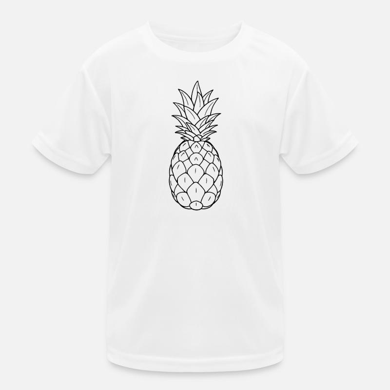 Minimalistic Pineapple Kids Functional T-Shirt