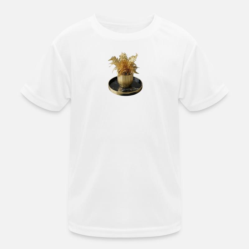 Fougère dorée de l’art moderne T-shirt sport Enfant