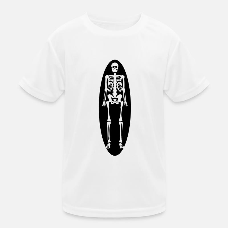 skull design 01 Kinder Funktions-T-Shirt