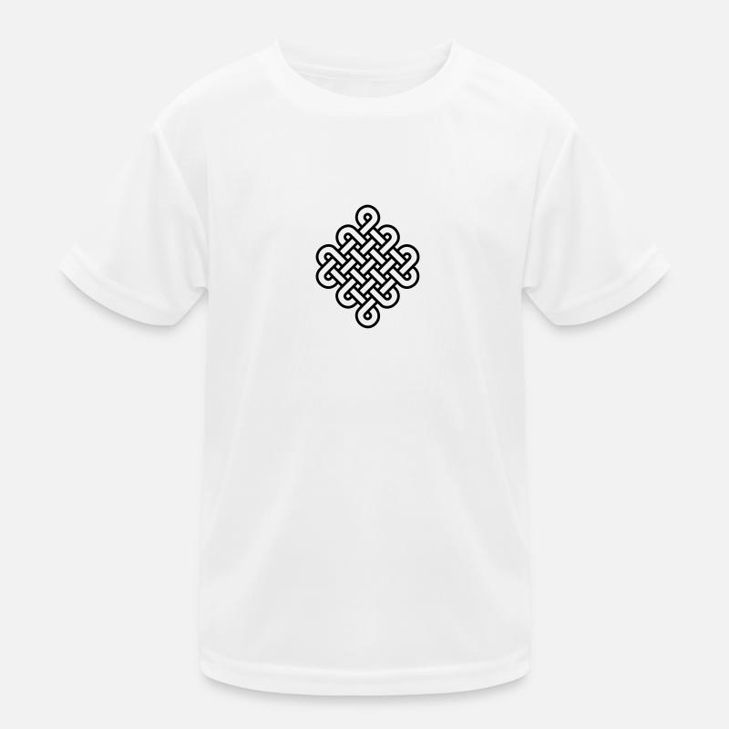 Knot Infinity Buddhism Tibet endless eternal celts Kids Functional T-Shirt