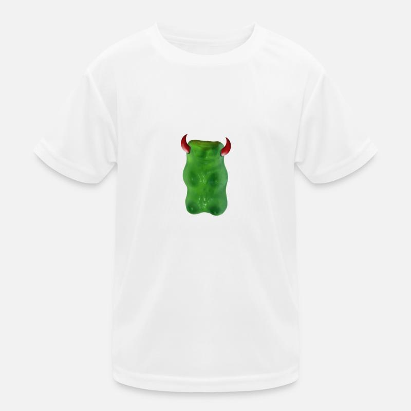 Gummibärchen Devil - Kinder Funktions-T-Shirt - Weiß