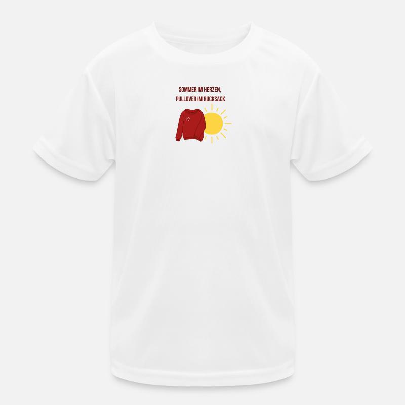 Sommer im Herzen, Pullover im Rucksack Kinder Funktions-T-Shirt