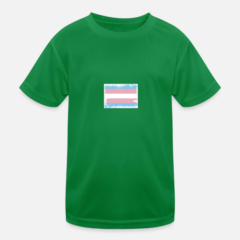 Drapeau de la fierté trans T-shirt sport Enfant