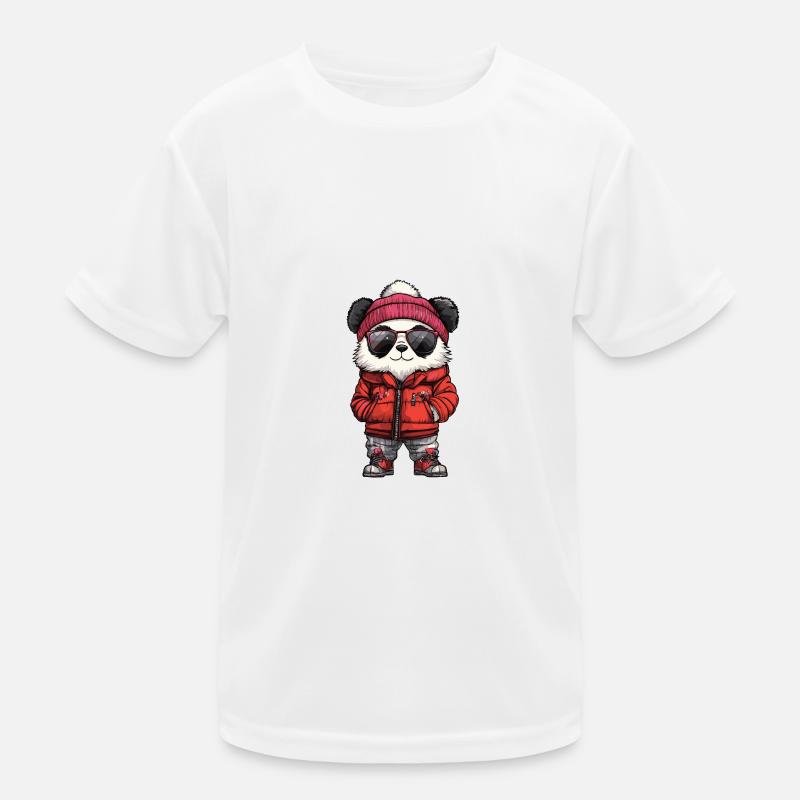 Panda Winter Kinder Funktions-T-Shirt