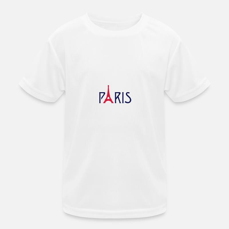 Paris Eiffel Tower Kids Functional T-Shirt