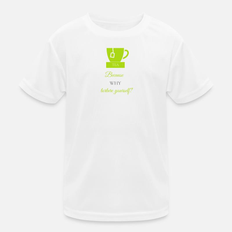 TEA-RIFFIC (Lime + Grey) Kids Functional T-Shirt