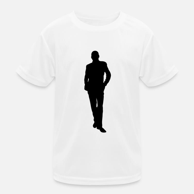 Man body Silhouette vector design Kids Functional T-Shirt